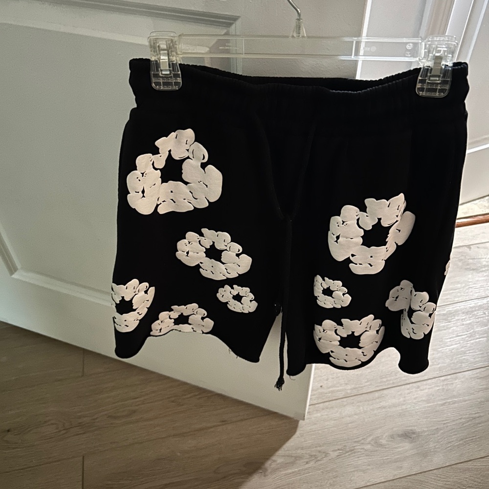 Black and White male Shorts